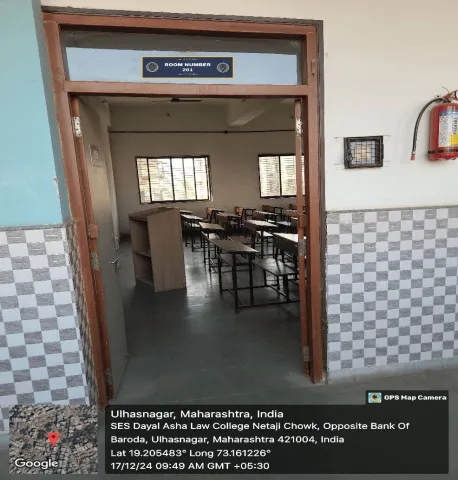 Classroom 201, SES Dayal Asha Law College