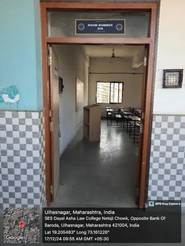 Classroom 204, SES Dayal Asha Law College