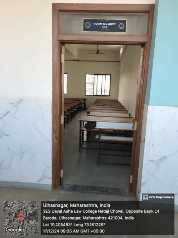 Classroom 401, SES Dayal Asha Law College