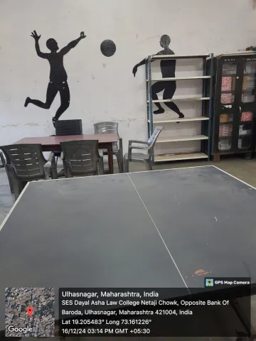 Boys’ common room, SES Dayal Asha Law College