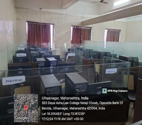 Computer lab, SES Dayal Asha Law College