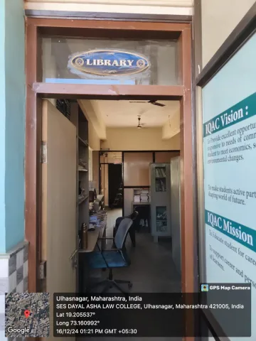 Library, SES Dayal Asha Law College
