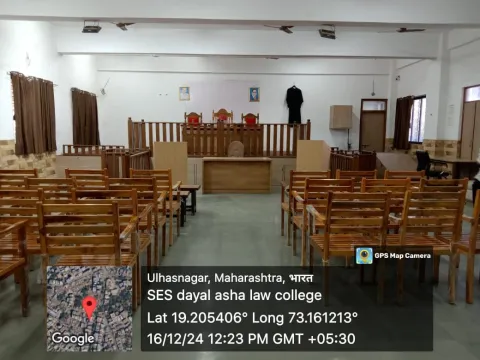 Moot court hall, SES Dayal Asha Law College