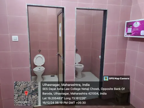 Girls’ washroom, SES Dayal Asha Law College